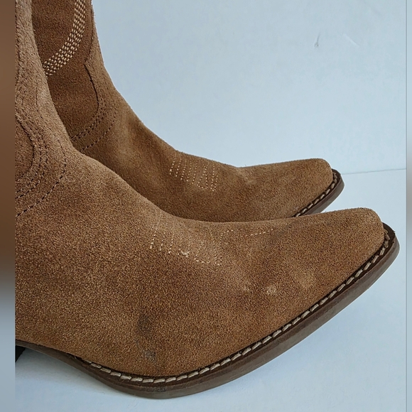 Dingo Out West Women's Suede Cowgirl Boots - Picture 5 of 8